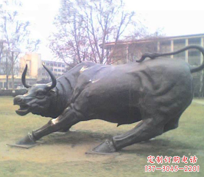 嘉兴铜雕牛广场动物景观摆件 (2)