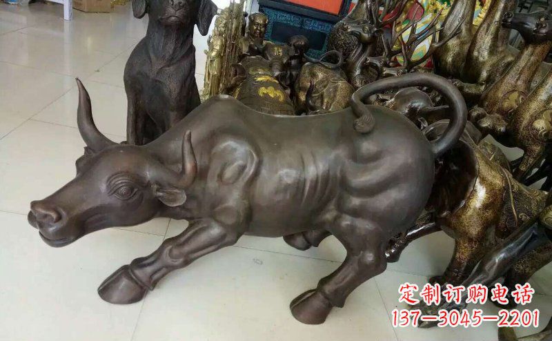 嘉兴铜雕牛广场动物景观摆件 (5)