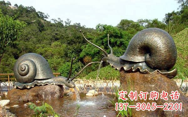 嘉兴铜雕喷水蜗牛