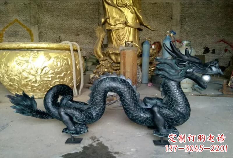 嘉兴铜雕双龙戏珠222