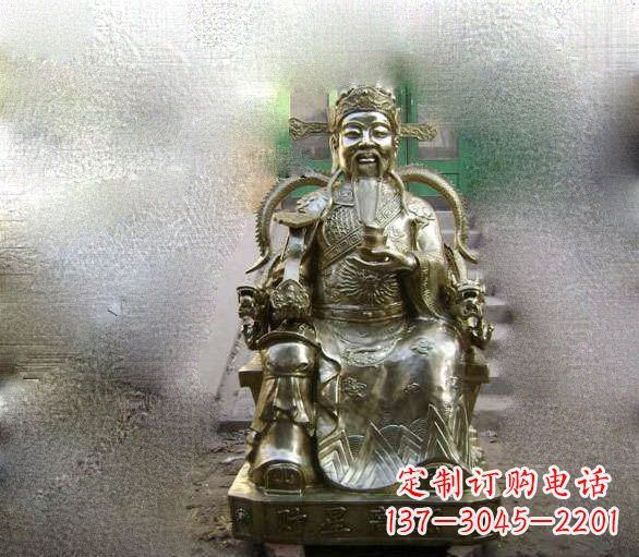 嘉兴铜雕文财神