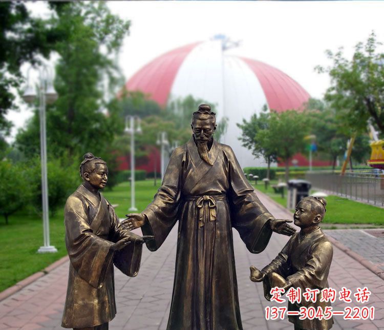 嘉兴铜雕园林孔融让梨