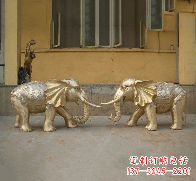 嘉兴铜雕招财小象