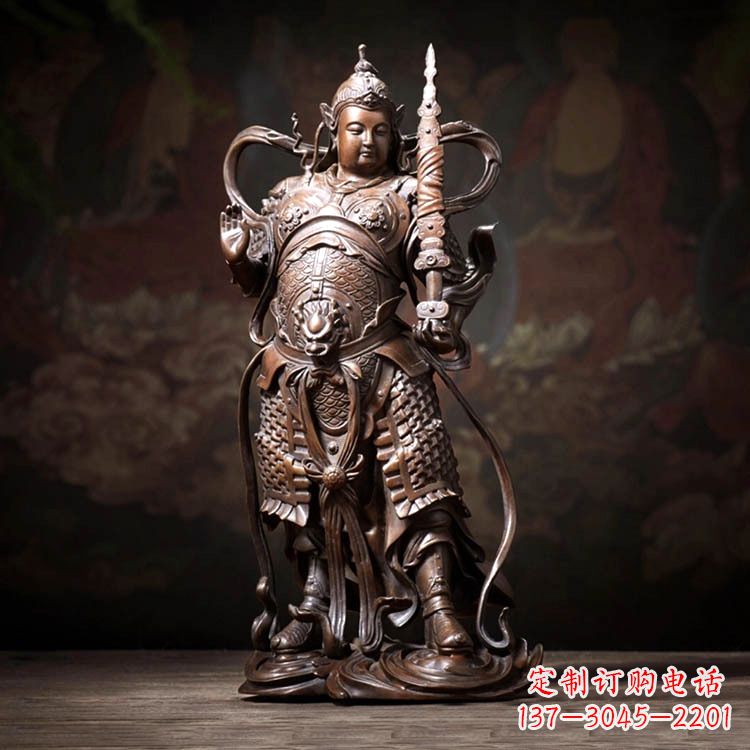 嘉兴托塔李靖天王铜雕