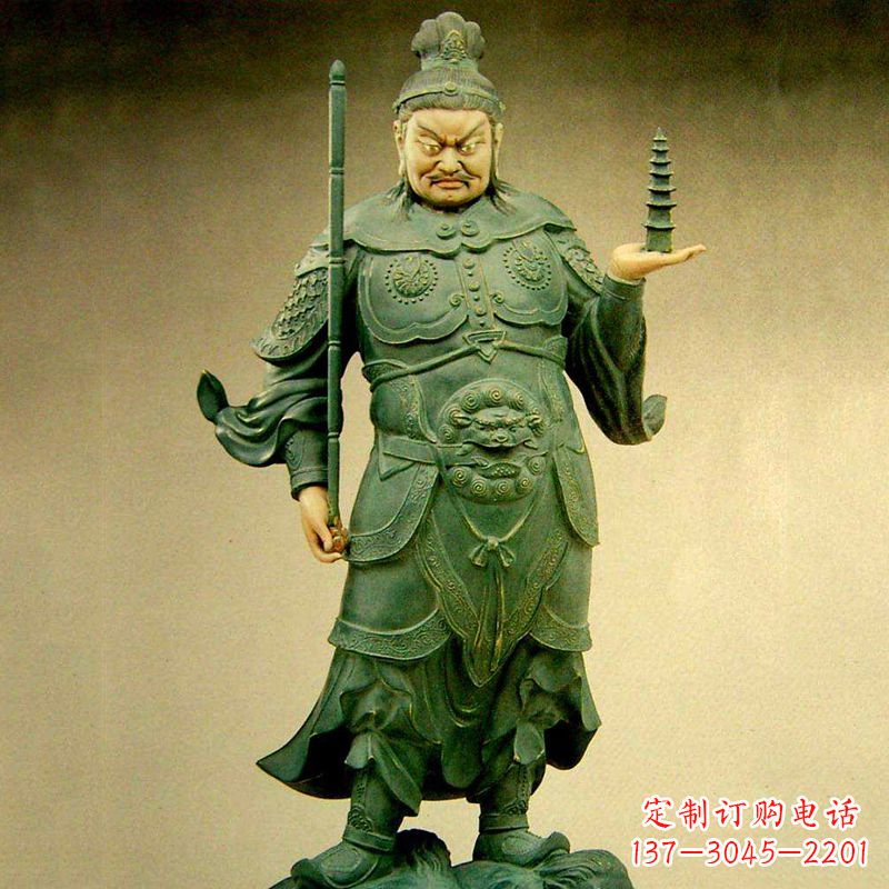 嘉兴托塔天王彩绘雕塑