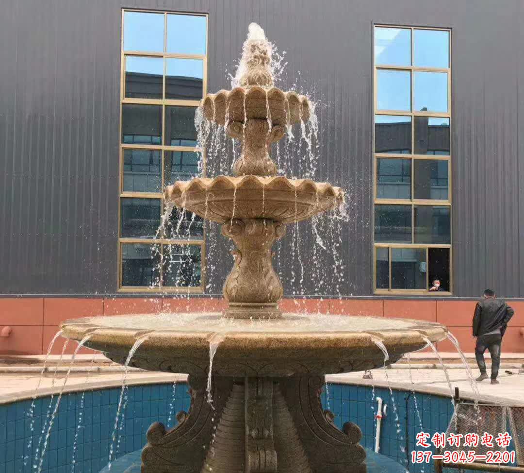 嘉兴晚霞红三层音乐喷泉