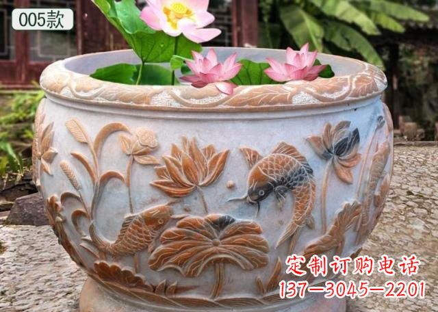 嘉兴晚霞红水缸鱼缸雕塑