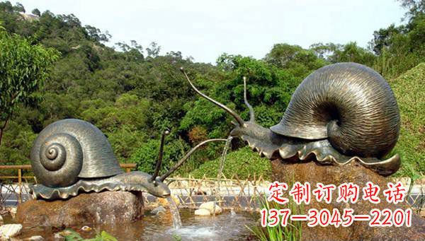 嘉兴蜗牛公园动物铜雕