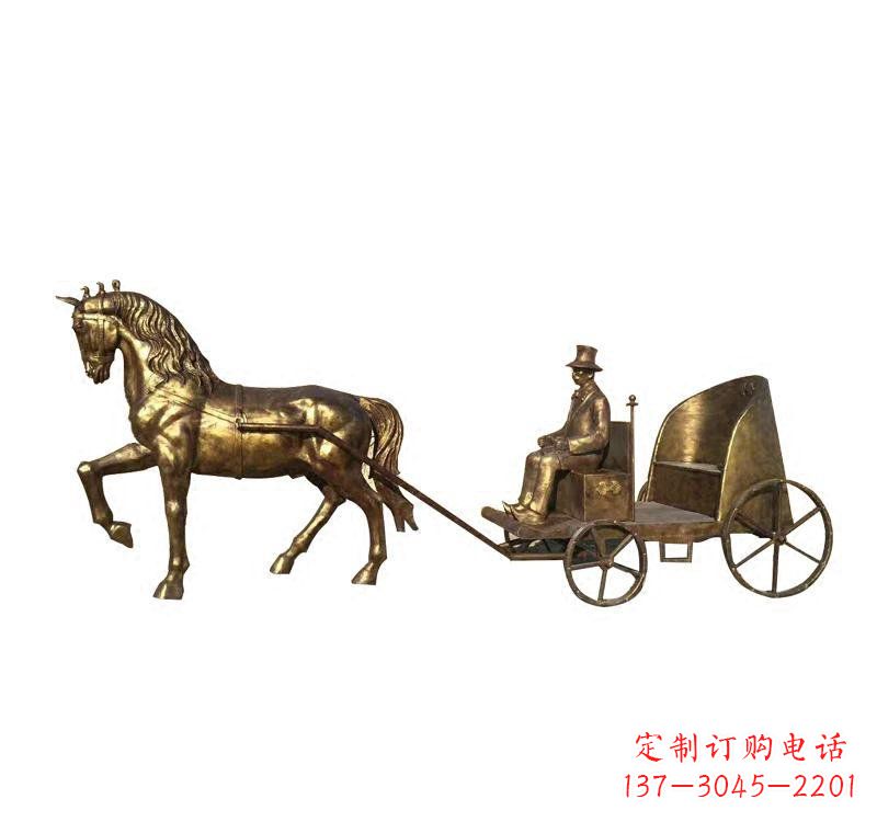 嘉兴西方马车铜雕
