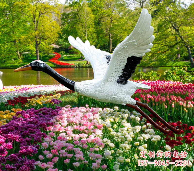 嘉兴仙鹤雕塑灯