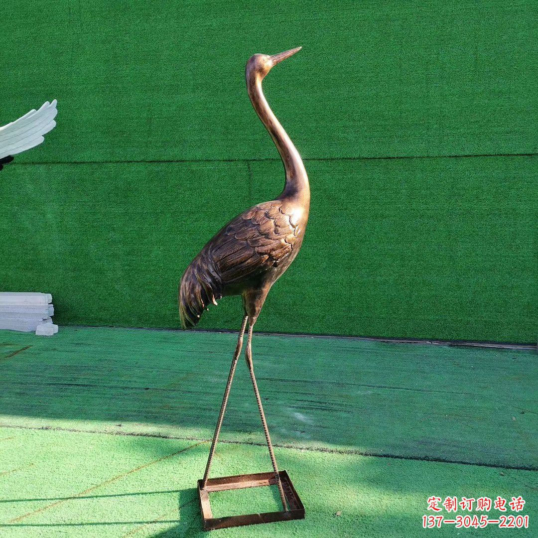 嘉兴仙鹤衔芝铜雕