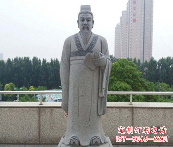 嘉兴先秦法家代表人物商鞅石雕