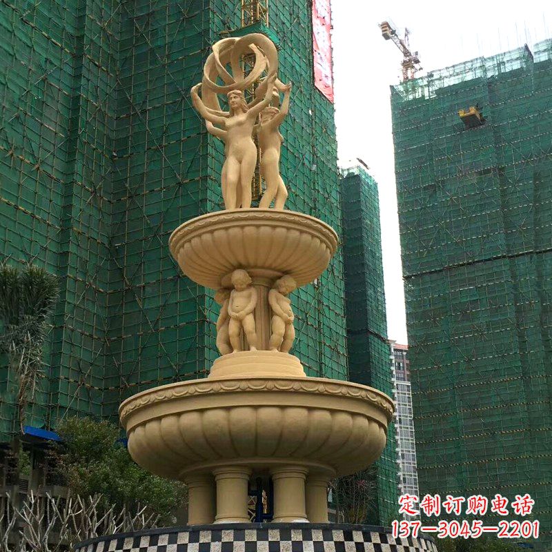 嘉兴小区大型欧式人物景观喷泉