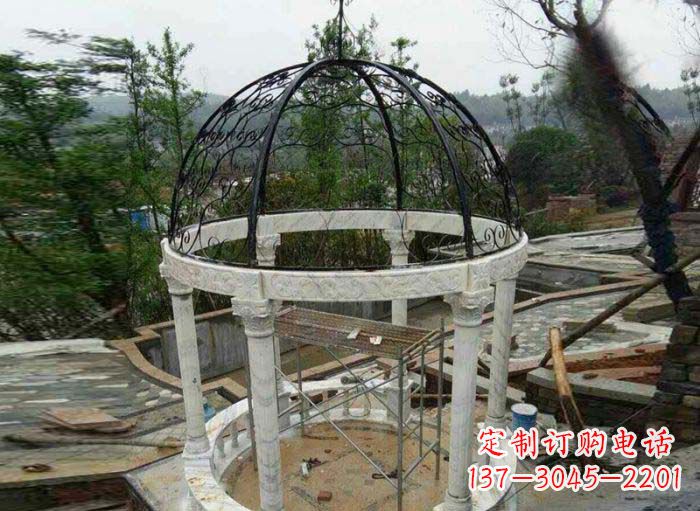 嘉兴小区欧式圆顶凉亭石雕