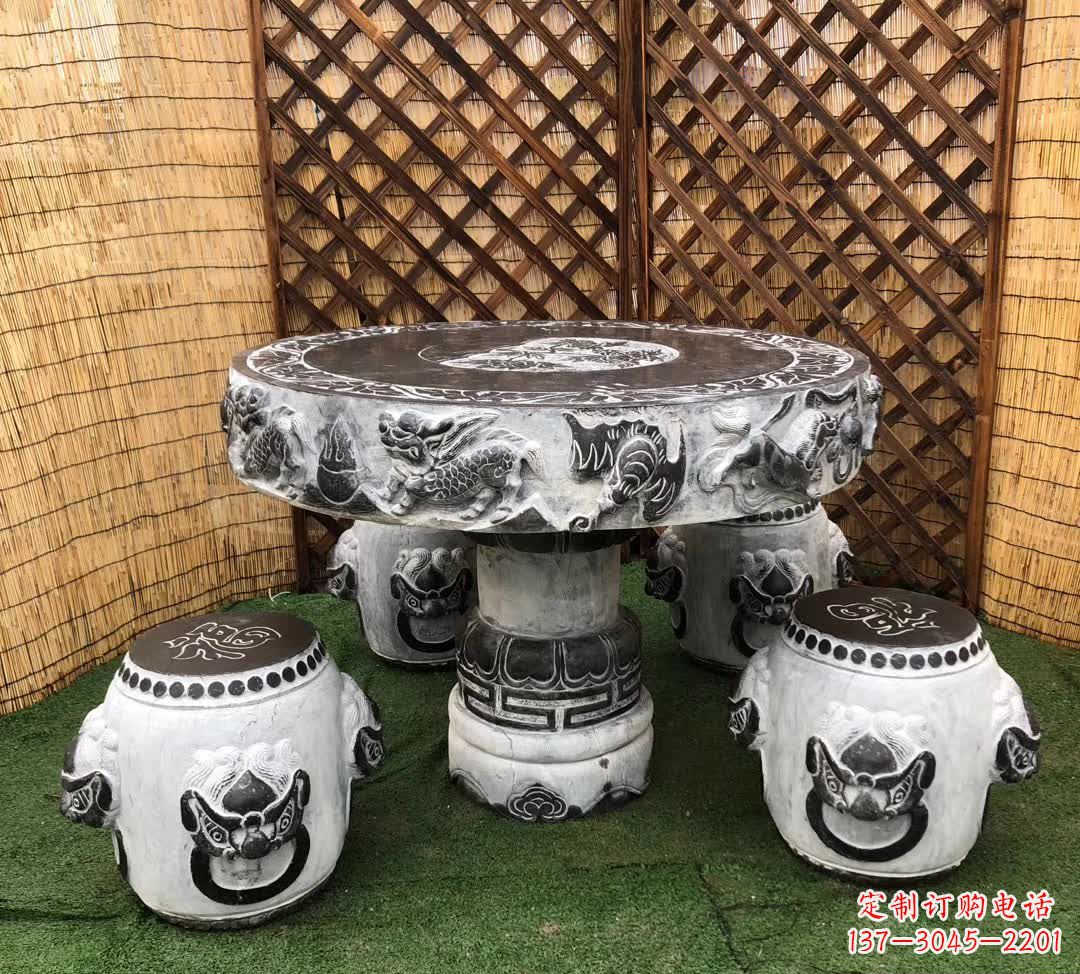 嘉兴小区休闲创意石桌凳