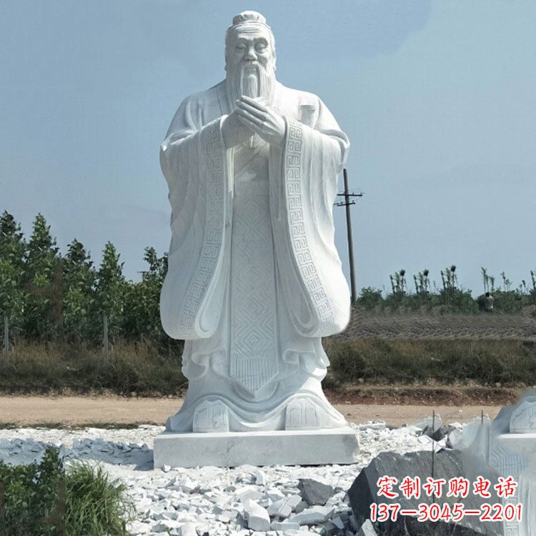 嘉兴校园孔子人物雕像