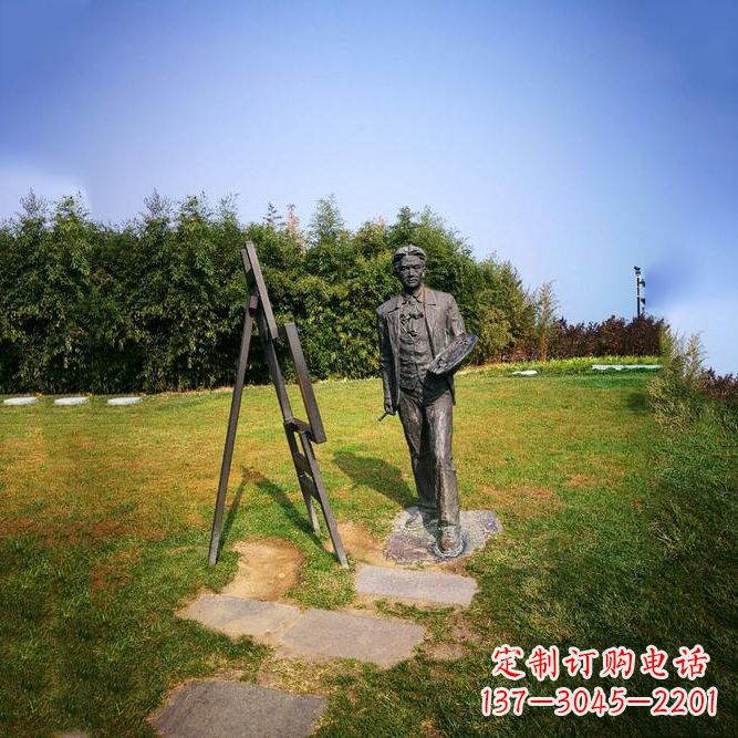 嘉兴徐悲鸿城市雕塑公园铜雕像