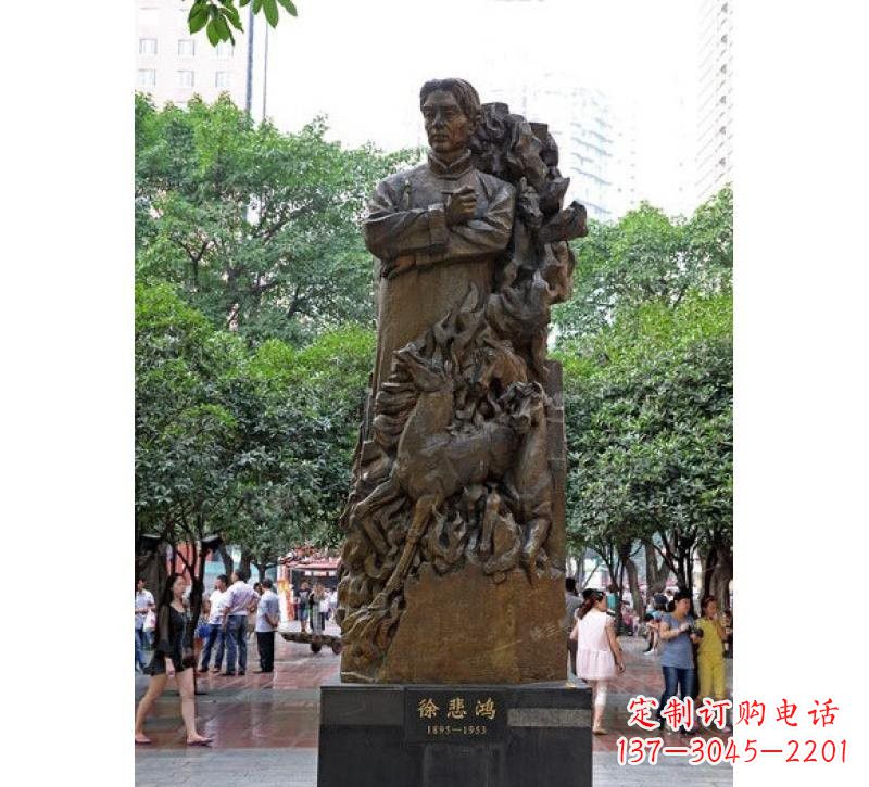 嘉兴徐悲鸿铜雕