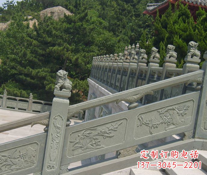 嘉兴园林仿古石栏板景观石雕 (4)