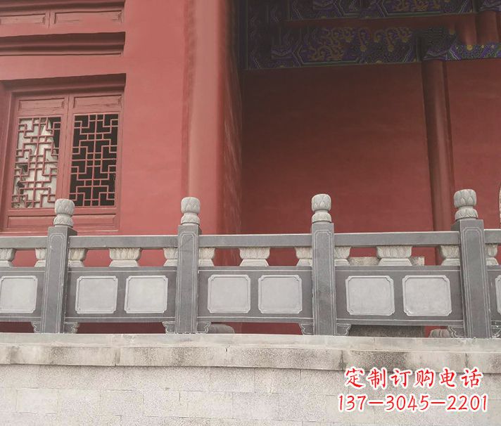 嘉兴园林仿古石栏板景观石雕 (8)