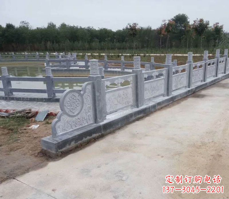 嘉兴园林仿古石栏板景观石雕 (11)