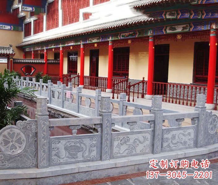 嘉兴园林仿古石栏板景观石雕 (12)