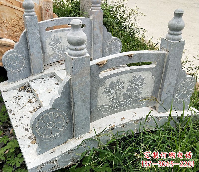 嘉兴园林仿古石栏板景观石雕_1 (2)