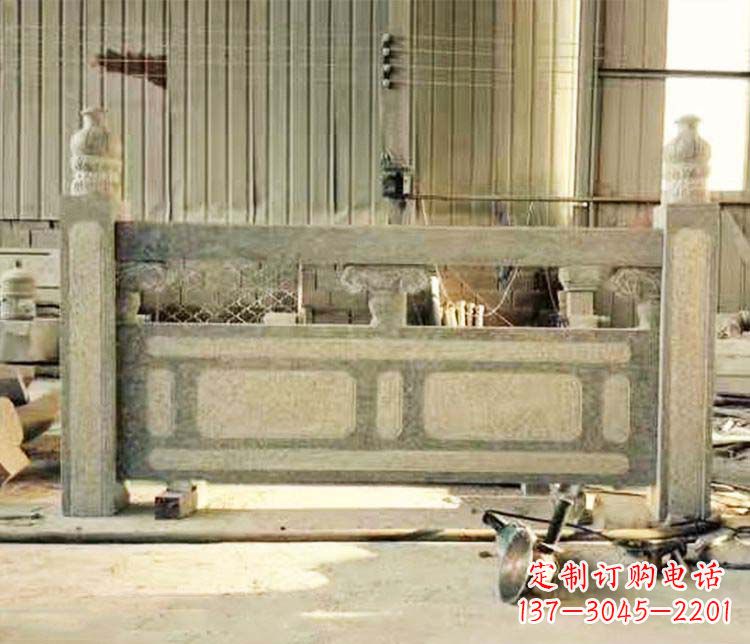嘉兴园林仿古石栏板景观石雕