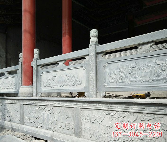 嘉兴园林仿古石栏板景观石雕_1 (3)