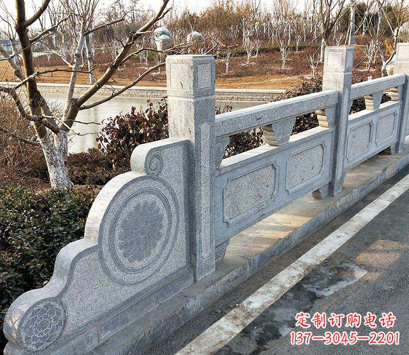 嘉兴园林仿古石栏板景观石雕_1