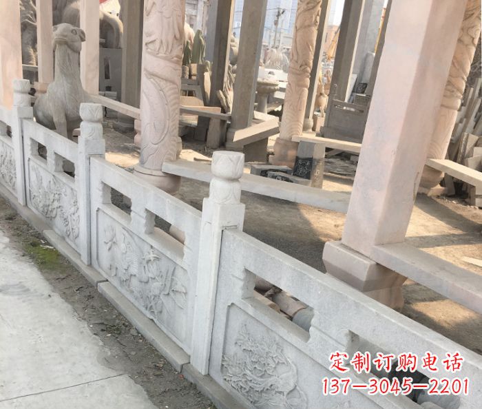 嘉兴园林景观大理石浮雕栏板石雕