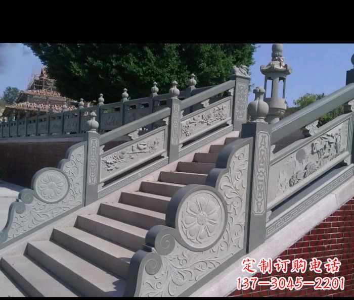 嘉兴园林景观大理石栏板雕塑 (4)