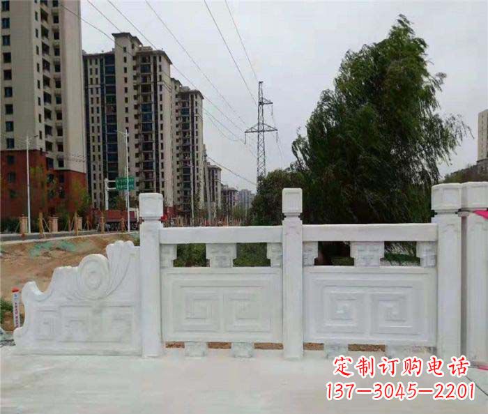 嘉兴园林景观大理石栏板石雕 (5)