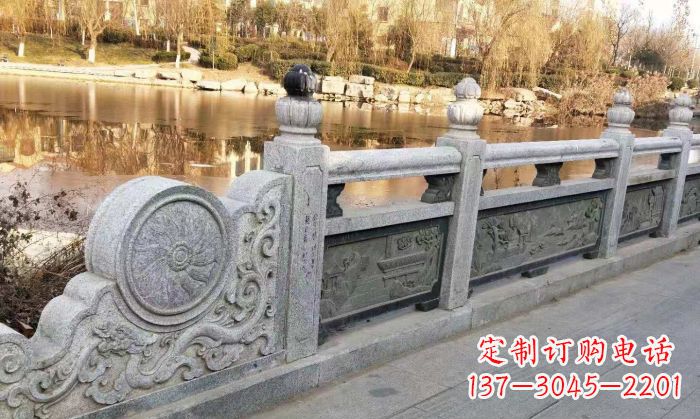 嘉兴园林景观大理石栏板石雕 (10)