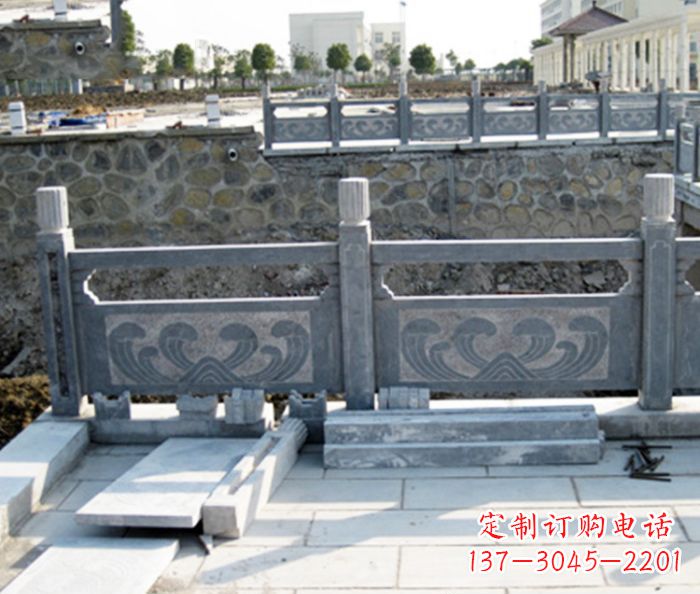 嘉兴园林景观大理石栏板石雕 (11)