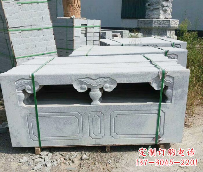 嘉兴园林景观大理石栏板石雕 (13)