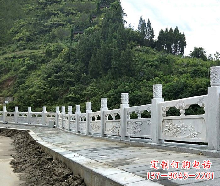 嘉兴园林景观大理石栏板石雕_2