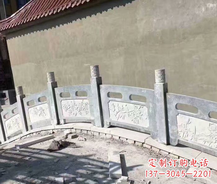 嘉兴园林景观大理石桥栏板石雕 (5)