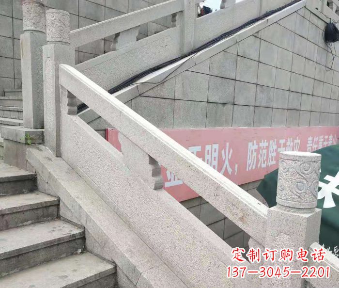 嘉兴园林景观大理石桥栏板石雕_1 (2)