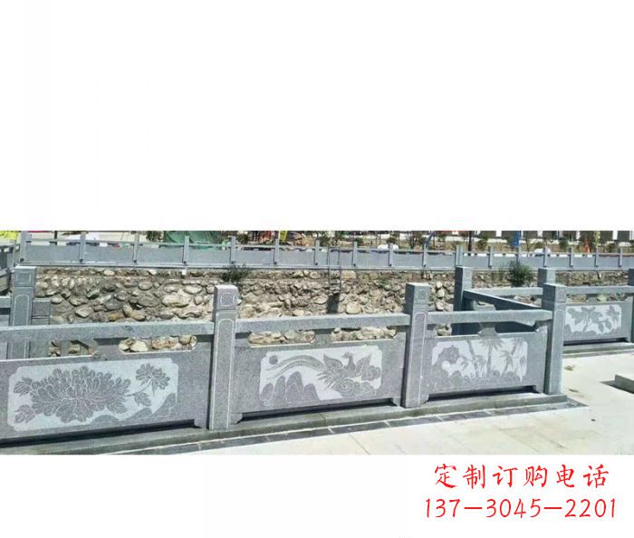 嘉兴园林景观仿古石雕栏板 (5)