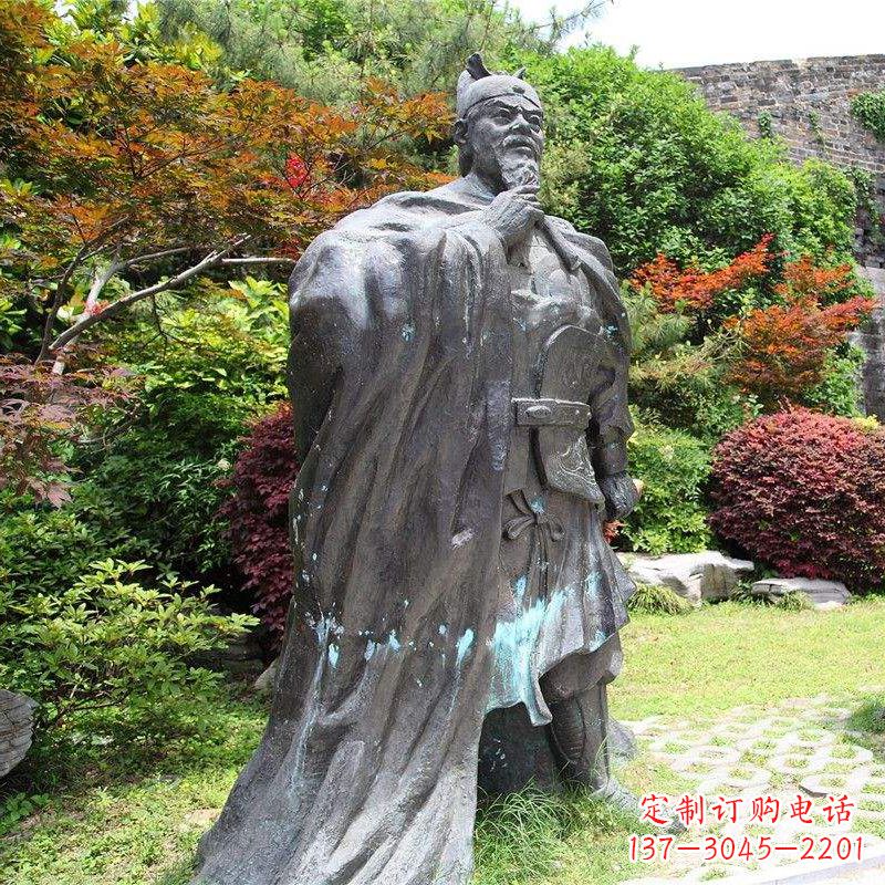 嘉兴园林历史人物明太祖朱元璋雕塑