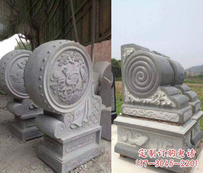 嘉兴招财抱鼓石大理石门墩
