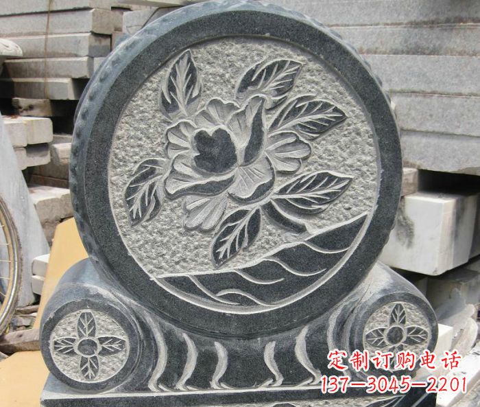 嘉兴招财抱鼓石仿古石门墩