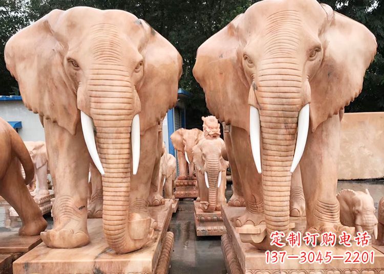 嘉兴招财大象石雕