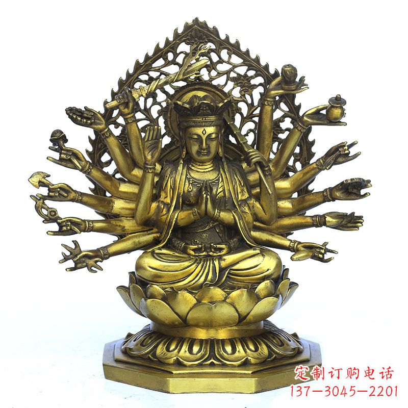 嘉兴铸铜千手观音雕塑