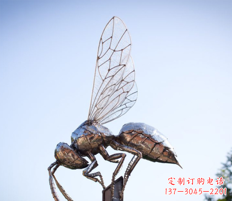 嘉兴蜜蜂雕塑不锈钢