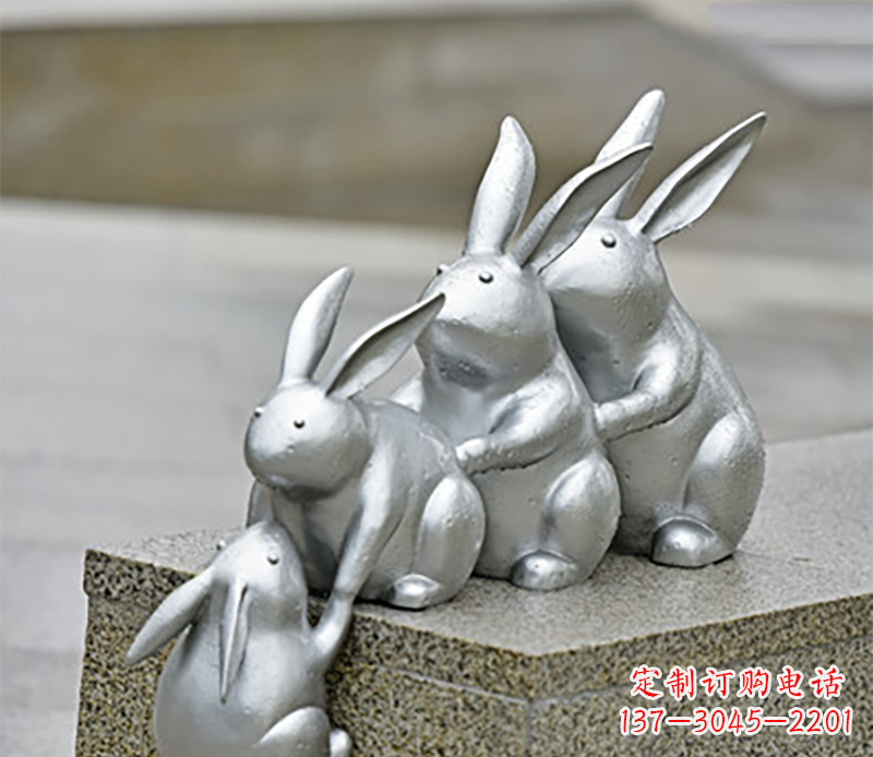 嘉兴兔子雕塑不锈钢